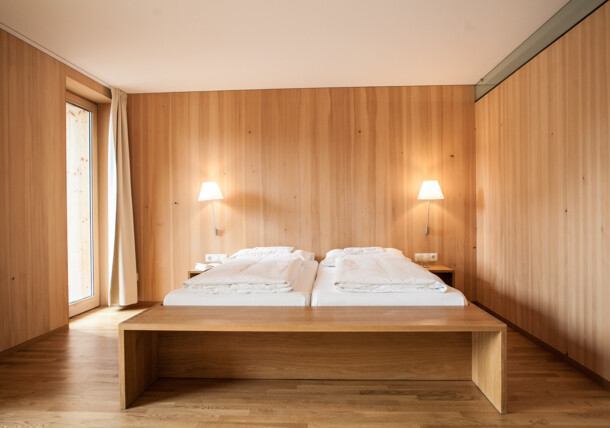     Schlafzimmer im Biohotel Schwanen, Bregenzerwald 